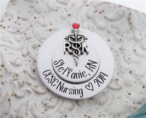 Rn Pin For Pinning Ceremony Personalized Nurse Pin For Etsy