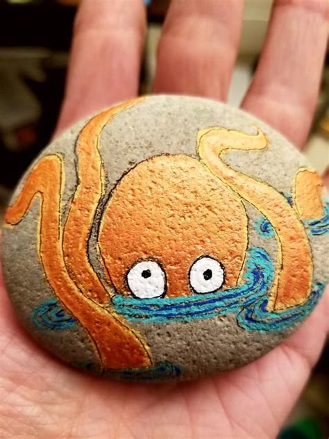 Rock Painting Ideas Octopus Rock Painting Ideas Easy Painted Rock
