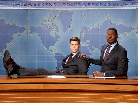 Michael Che and Colin Jost are back for more Trump jokes, whether they