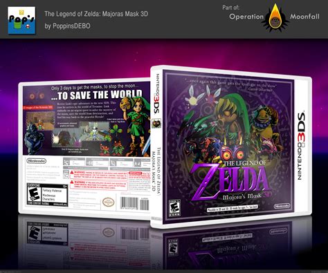 Viewing Full Size The Legend Of Zelda Majoras Mask 3d Box Cover