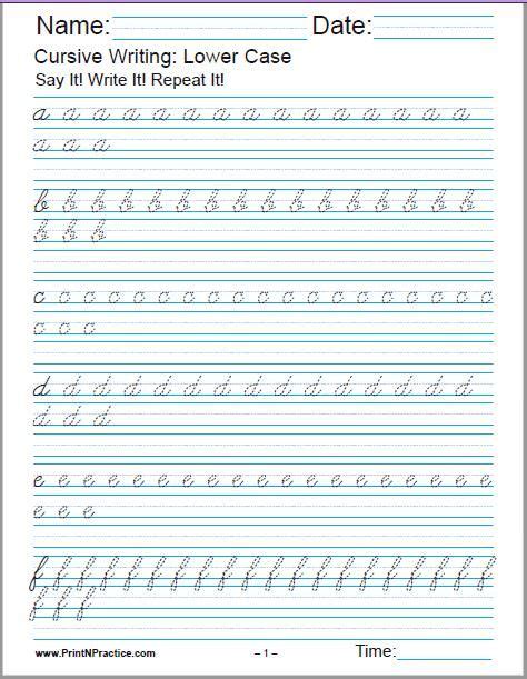 Maybe you would like to learn more about one of these? 50+ Cursive Writing Worksheets ⭐ Alphabet, Sentences ...
