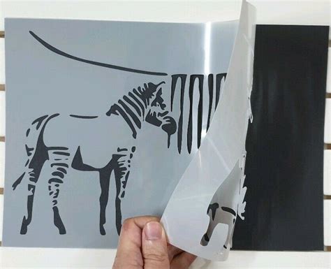 Banksy Washing Zebra Stripes Stencil Mylar Plastic 190mic A4 Etsy Uk