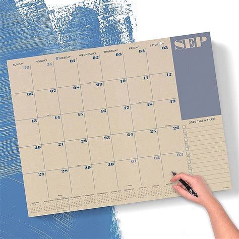 Tf Publishing Kraft July 2020 To June 2021 Desk Pad Calendar Multi