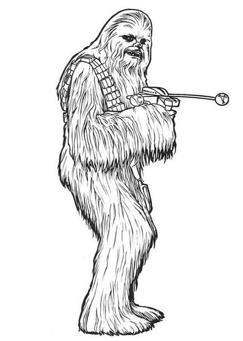 Chewbacca In Star Wars Coloring Page Star Wars Coloring Book Star