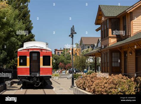 Daytime View Of The Historic Downtown Area Of Folsom California Usa