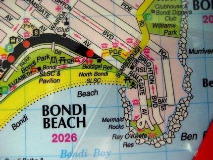 Bondi beach is section of populated place in new south wales in waverley with population of ∼10.7 thousand. Repurposed Sydney Street Maps Reversible placemats Set of 6 | Bondi beach, Map, Street map