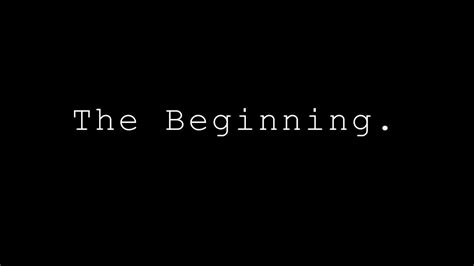 The Beginning. - YouTube