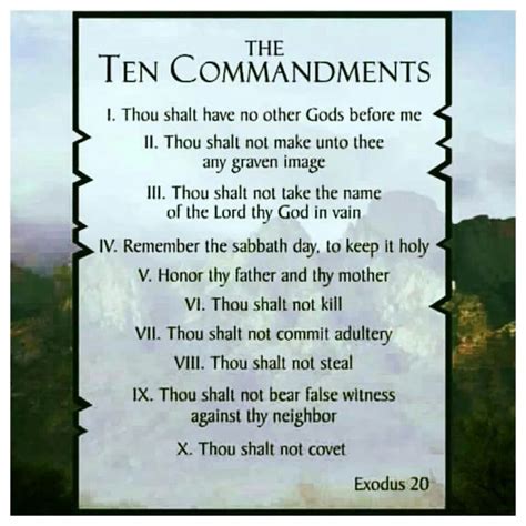 The 10 Commandments Bible Prayers Bible Facts Bible Images And Photos