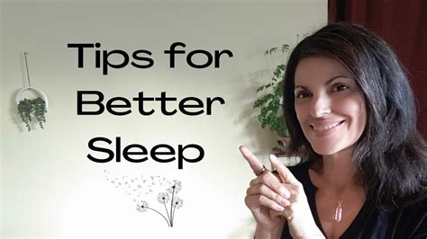 Tips For Better Sleep Youtube