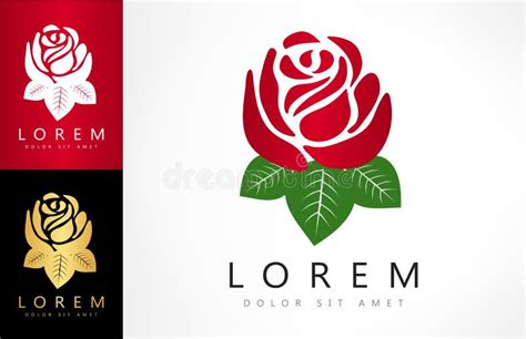 Vector Del Logotipo De Las Rosas Ilustración Del Vector Ilustración