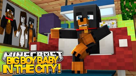 Big Boy Baby In The City Minecraft Little Baby Max Youtube