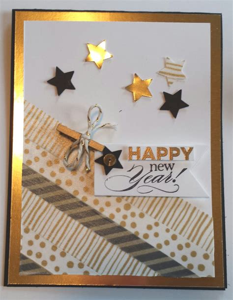 Stampin Up Happy New Year Card Delightful Dozen Stamp Set From