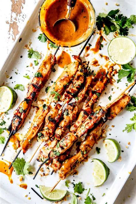I'm going to be completely honest with you guys. (baked or grilled or skillet!) Thai Chicken Satay with ...