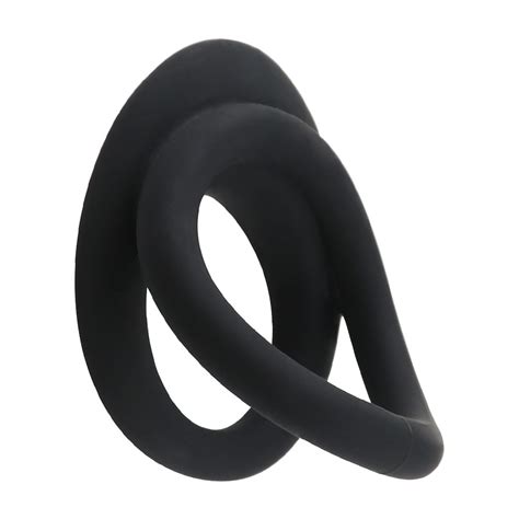 10 Pcslot Adult Games Black Silicone Penis Lock Ring Double Cockrings