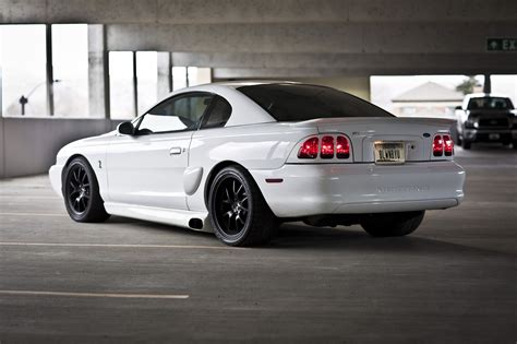 White 1998 Mustang Cobra