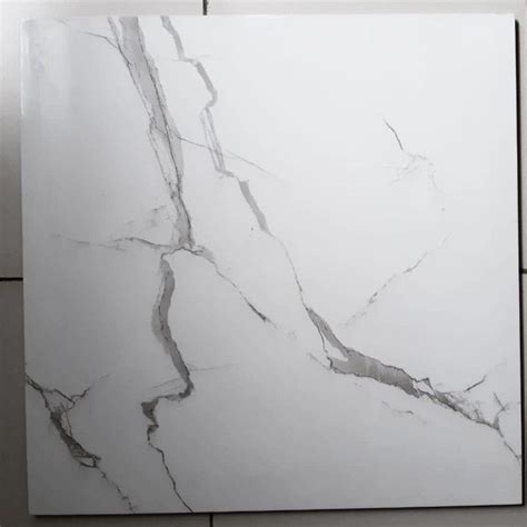 Granite Tile 60 X 60 Glazed Engress Carara White Europe Enchanting