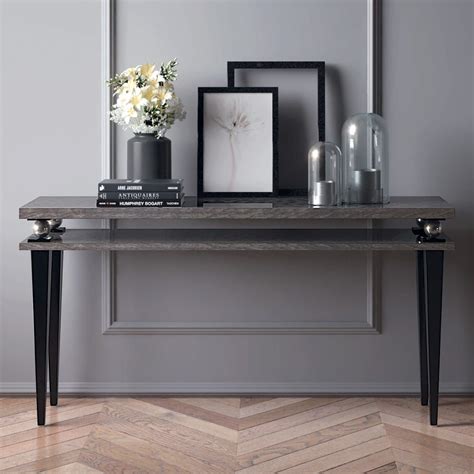 Mdf italia furniture is based on innovation, design, removal of the superfluous and development of new materials. Italian Designer Tiered Sphere Console Table | Luxury ...