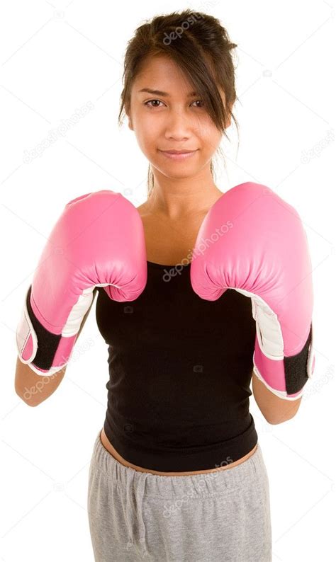 Girl Boxing — Stock Photo © Cybernesco 2387595
