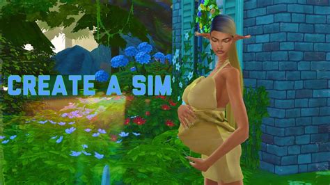 The Sims 4 ~ Create A Sim Pregnant Elf Youtube