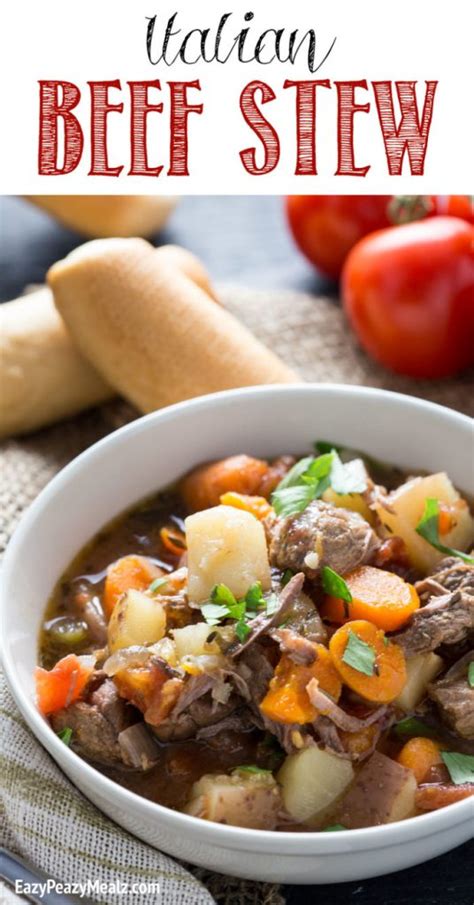 Italian Beef Stew Slow Cooker Easy Peasy Meals