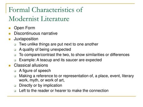 The Literature Characteristics
