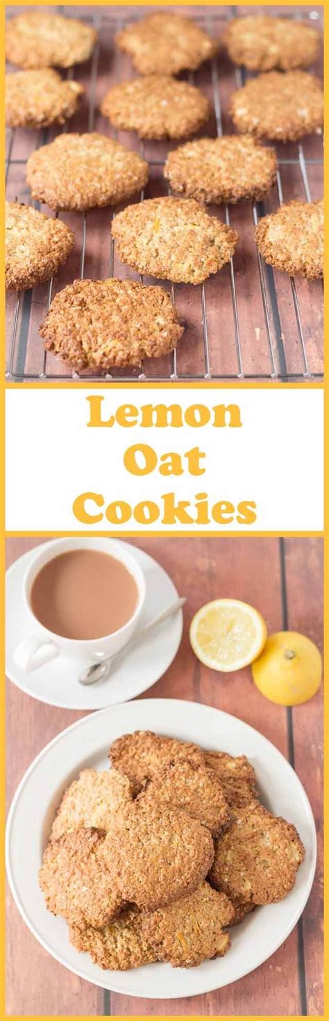 Lemon zest brightens brightens up these oatmeal cookies for a delicious wintry treat. Lemon Oat Cookies | Recipe | Oat cookie recipe, Oat cookies, Baking recipes