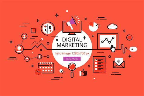 Digital Marketing Hero Banners Templates And Themes ~ Creative Market
