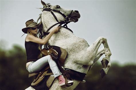 Beautiful Girl Riding White Horse 54ka Photo Blog