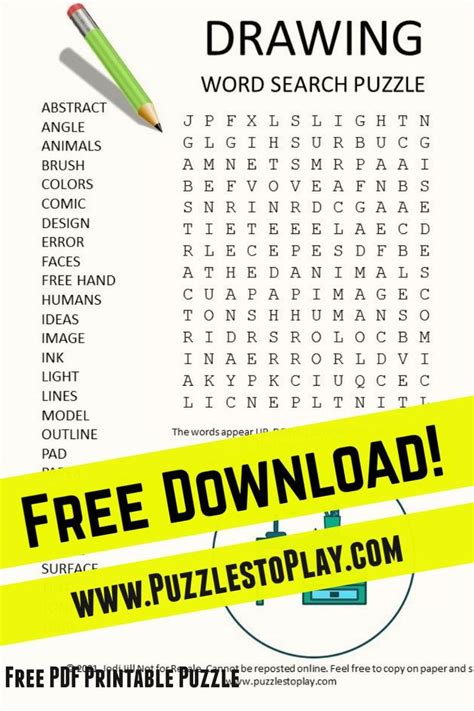Drawing Word Search Puzzle In 2022 Free Word Search Puzzles Free