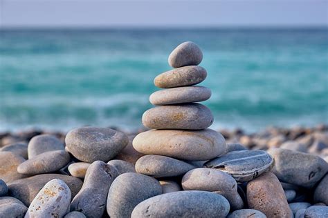 Zen Balanced Stones Stack On Beach Jat7gru Cover4letproperty