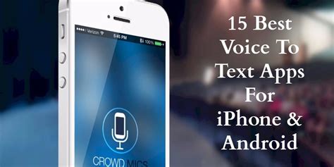 As soon as you stop talking you'll get almost instant artificial intelligence transcription. 15 best voice to text apps for iPhone & Android | Free ...