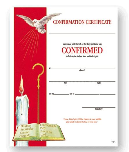 Free Confirmation Certificates