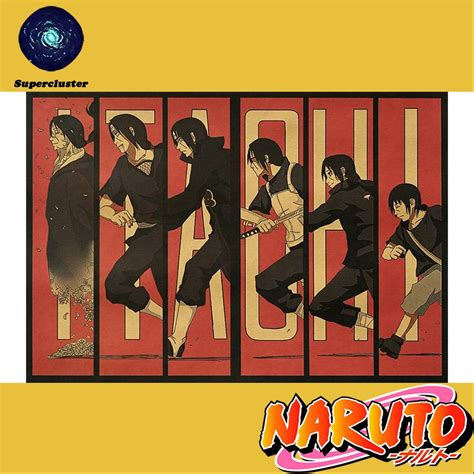 Vintage Poster Naruto Posters Uchiha Itachis Way Poster Anime Kraft