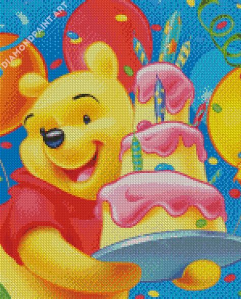 Happy Birthday Winnie The Pooh D Diamond Paintings Diamondpaint Art