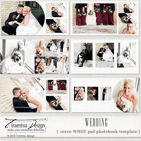 Wedding Album Template Wedding Photobook Templates Voor Photoshop