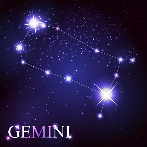 Géminis signo del zodíaco de las hermosas estrellas brillantes 3208929