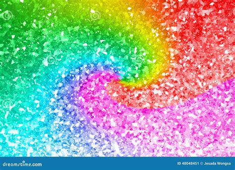 Abstract Rainbow Gold Glitter Background Stock Illustration Image