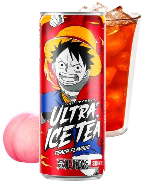 Bebida Té Helado De Melocotón One Piece Luffy 330 Ml Japonshop
