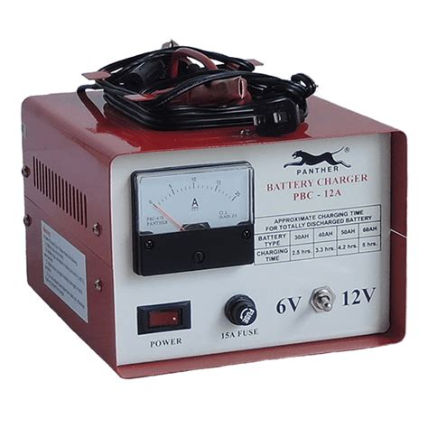 Pbc 12a Panther Battery Charger 12a Output Current 6and12v Dc Output