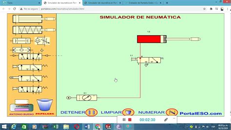 Simulación De Circuitos Neumáticos Con Válvulas Distribuidoras Y