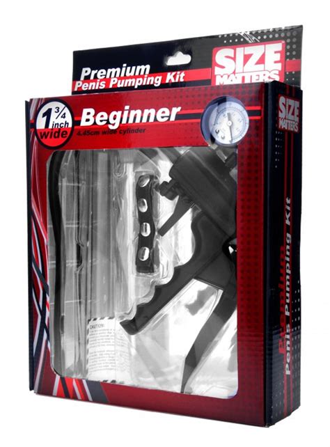 size matters premium pumping kit beginner with 1 75 inch cylinder is available at dallas novelty