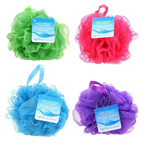 April Bath And Shower Mesh Body Sponges 5 In Body Sponge Shower Bath