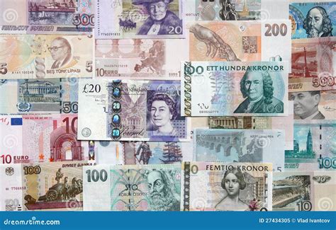 Money Of The Different Countries Editorial Image Image Of Crown