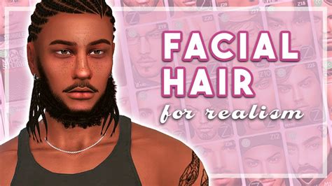 My Favorite CC Facial Hair For Realism Items Sims CC Links YouTube