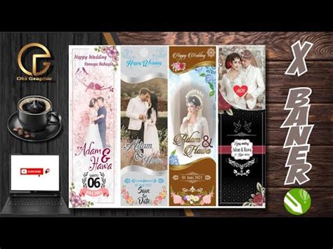 FREE DOWNLOAD X BANNER WEDDING CANTIK - YouTube