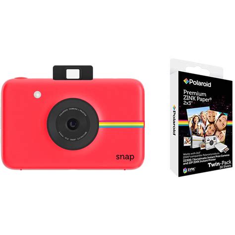 Polaroid Snap Instant Digital Camera With Paper Kit Red Bandh