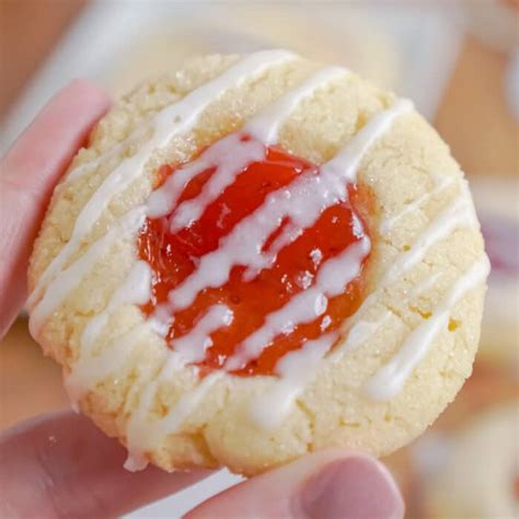 Strawberry Thumbprint Cookies Kitchen Fun With My 3 Sons