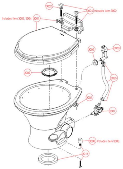 Dometic 300 Toilet Parts Diagram