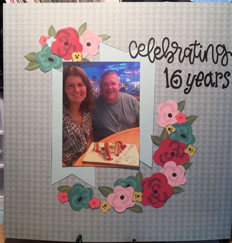 A snap with instant pics. Anniversary | Scrapbooking layouts, Decor, Layout