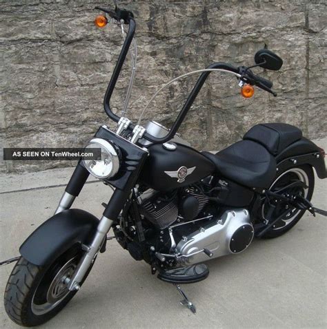 My first harley, partially customised by the shop, just ready for some personal touches to follow. Custom 2010 Harley Davidson Flstfb Fatboy Low Flat Black ...